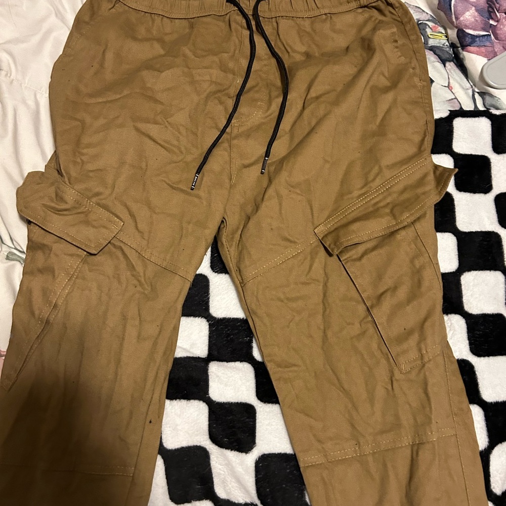 Tan cargo joggers - Picture 4 of 6